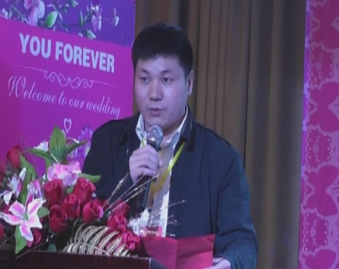 副会长汪新武宗亲在大会上发言