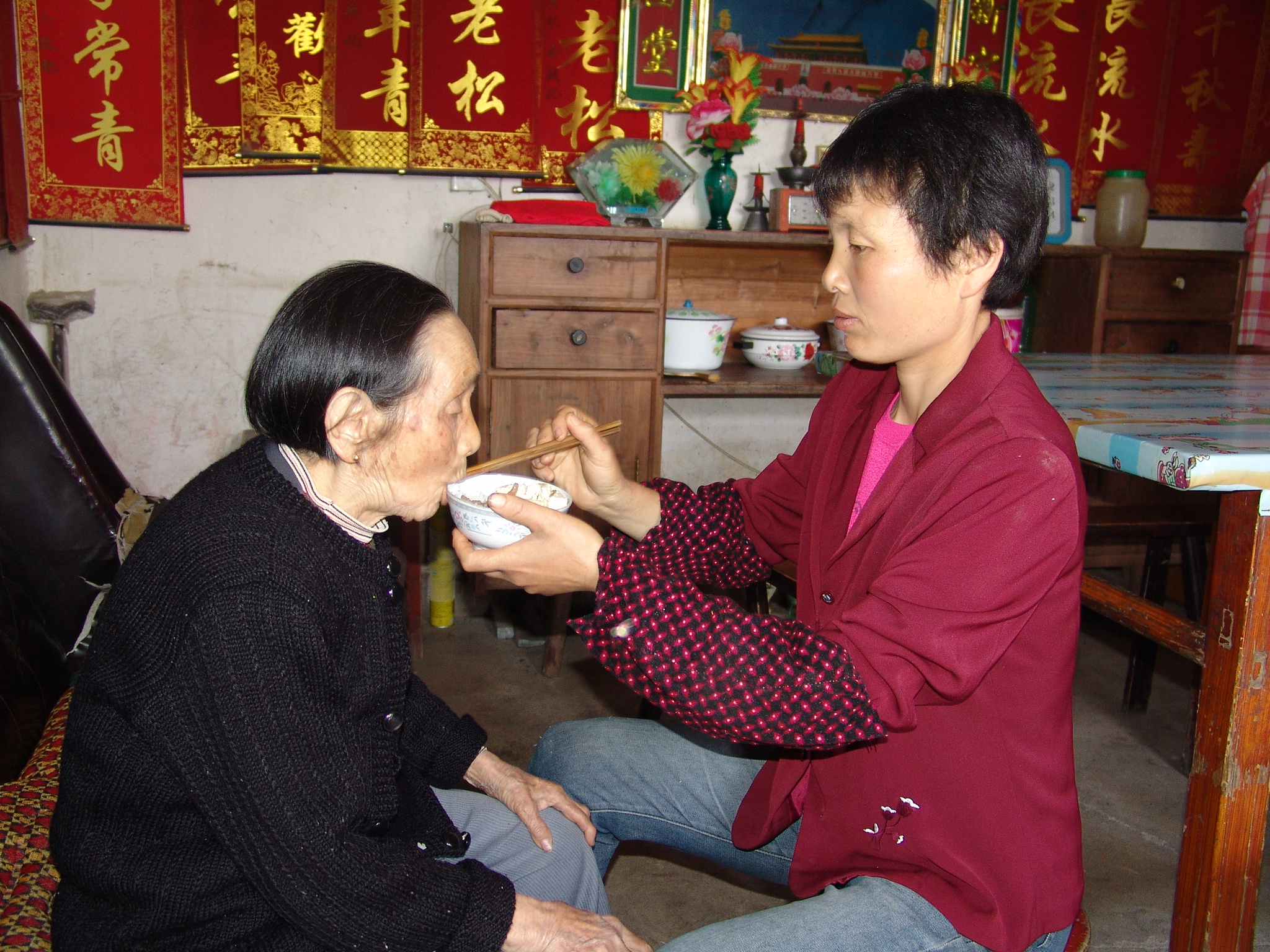 汪秀珍与婆婆的生活