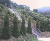 1.墓地前的 山坡布置