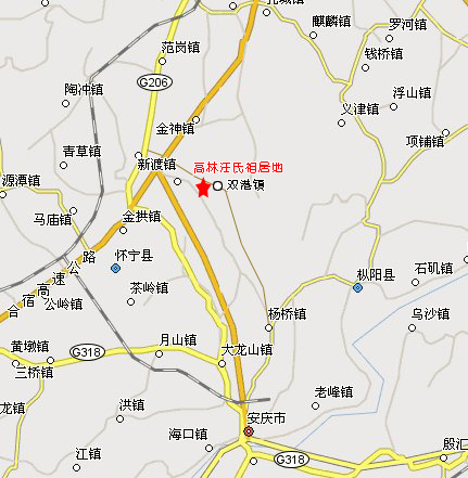 自安庆到祖居地路线