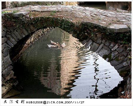 大陈古村的石拱桥