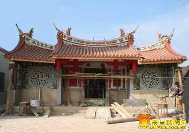 維修中的汪氏宗祠