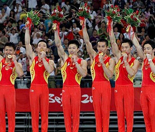 体操男团第10金