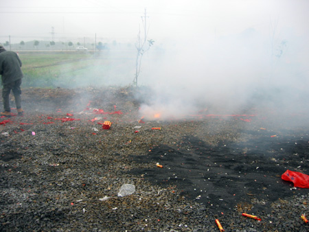 7时正，盛会开始，火炮齐鸣，震耳欲聋。　