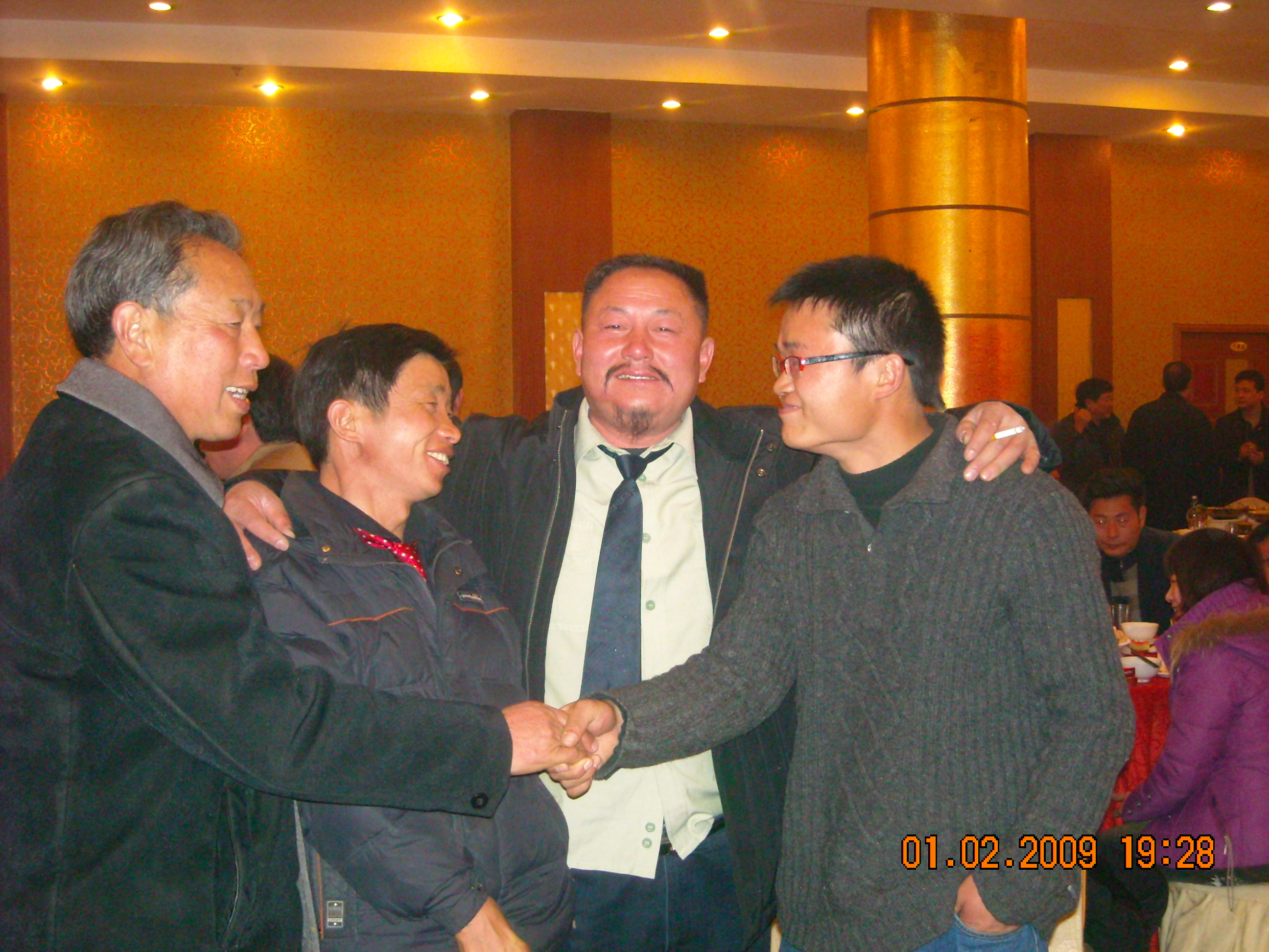 道生光福会长汪秀乾先良四人合影