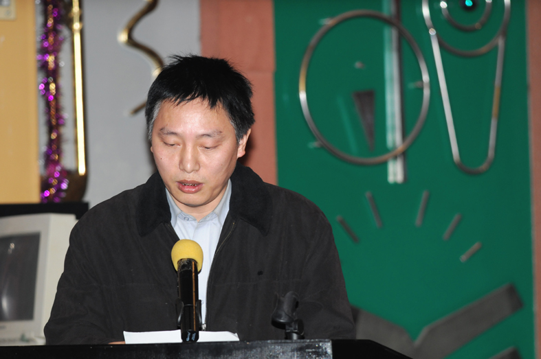 汪华文化研究会副会长、汪氏宗亲网主编汪庆丰（大风）讲话