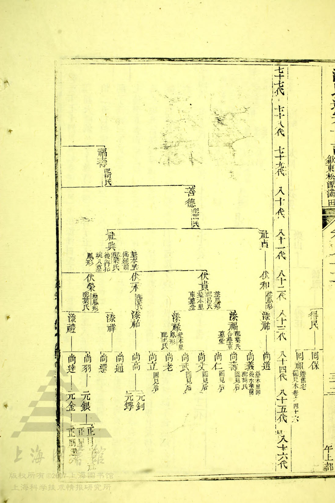 通宗世谱 19-062&nbsp;&nbsp;其叶世系