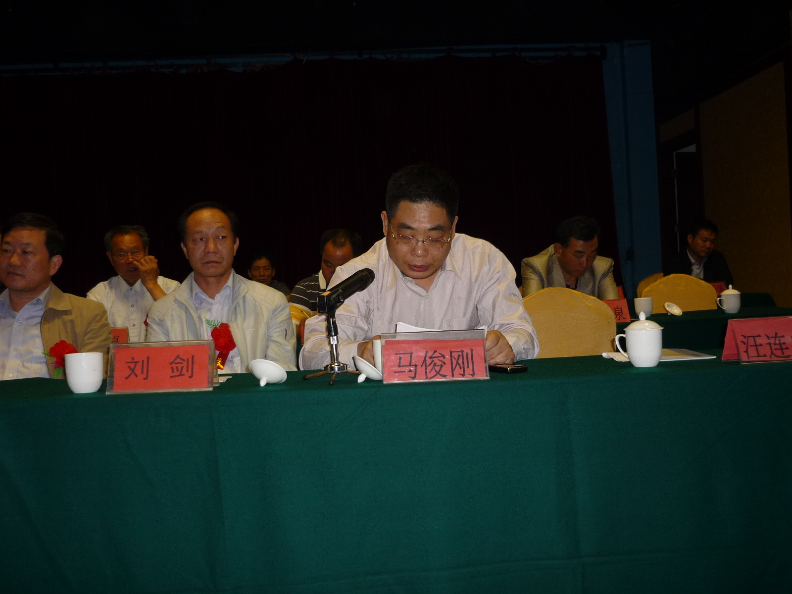 名誉会长马俊刚[汪姓后裔]讲话