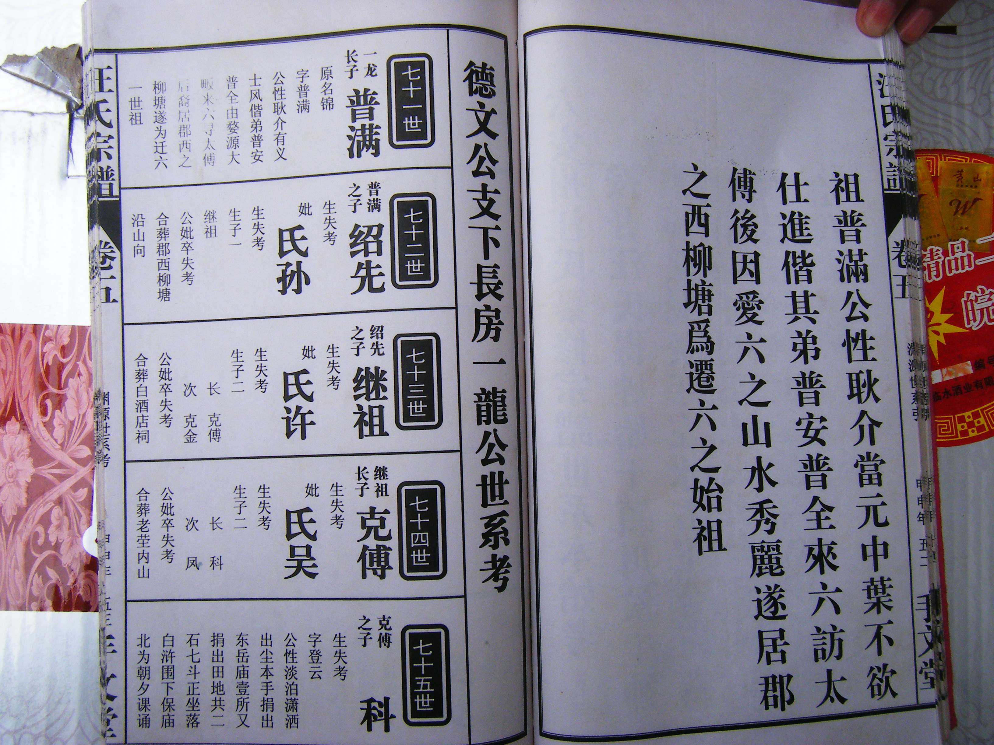 六安手文堂宗谱