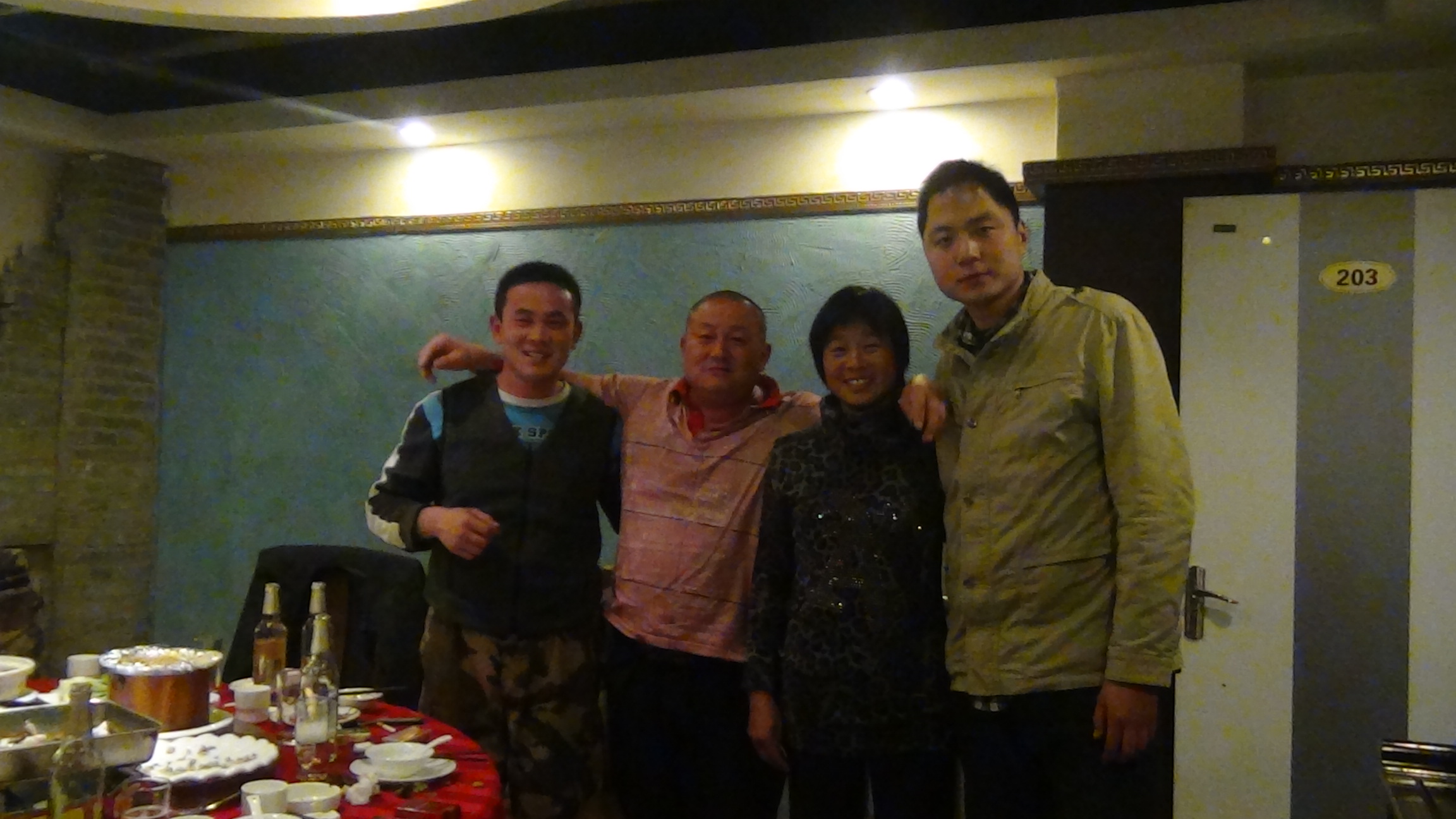 我和儿子乃柱在淮北