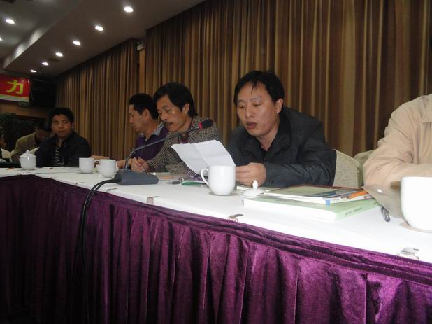 黄华文化研究会副会长汪庆风讲话