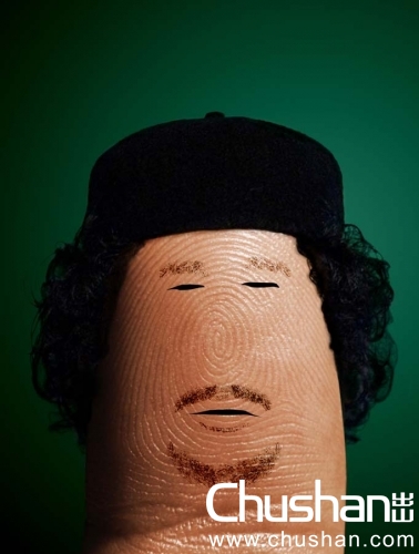 惟妙惟肖的指尖“名人”&nbsp;&nbsp; 卡扎菲.jpg