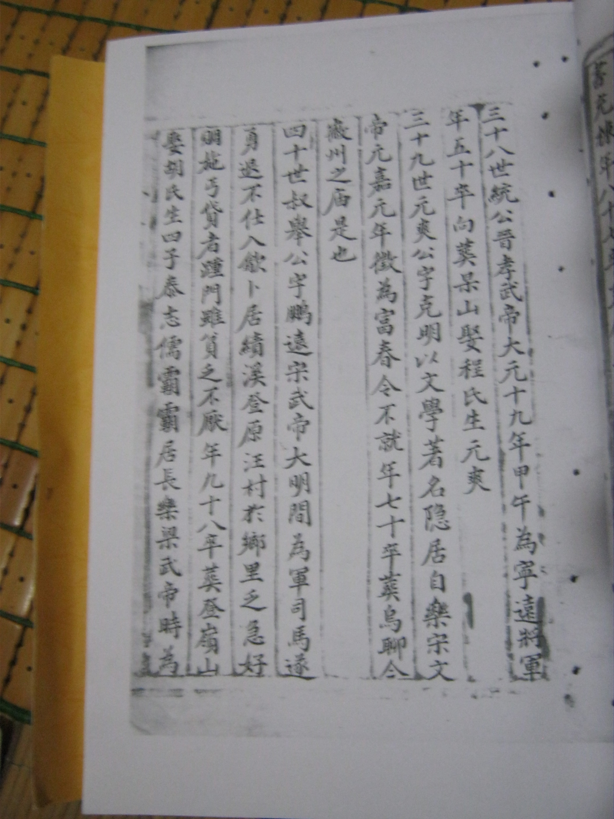 山东沂南 清光绪十九年汪氏族谱