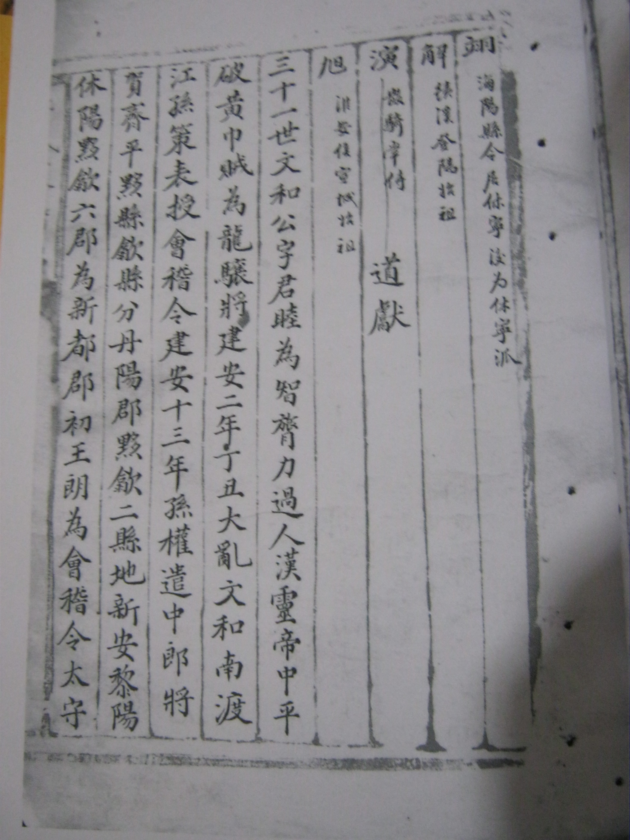 山东沂南 清光绪十九年汪氏族谱