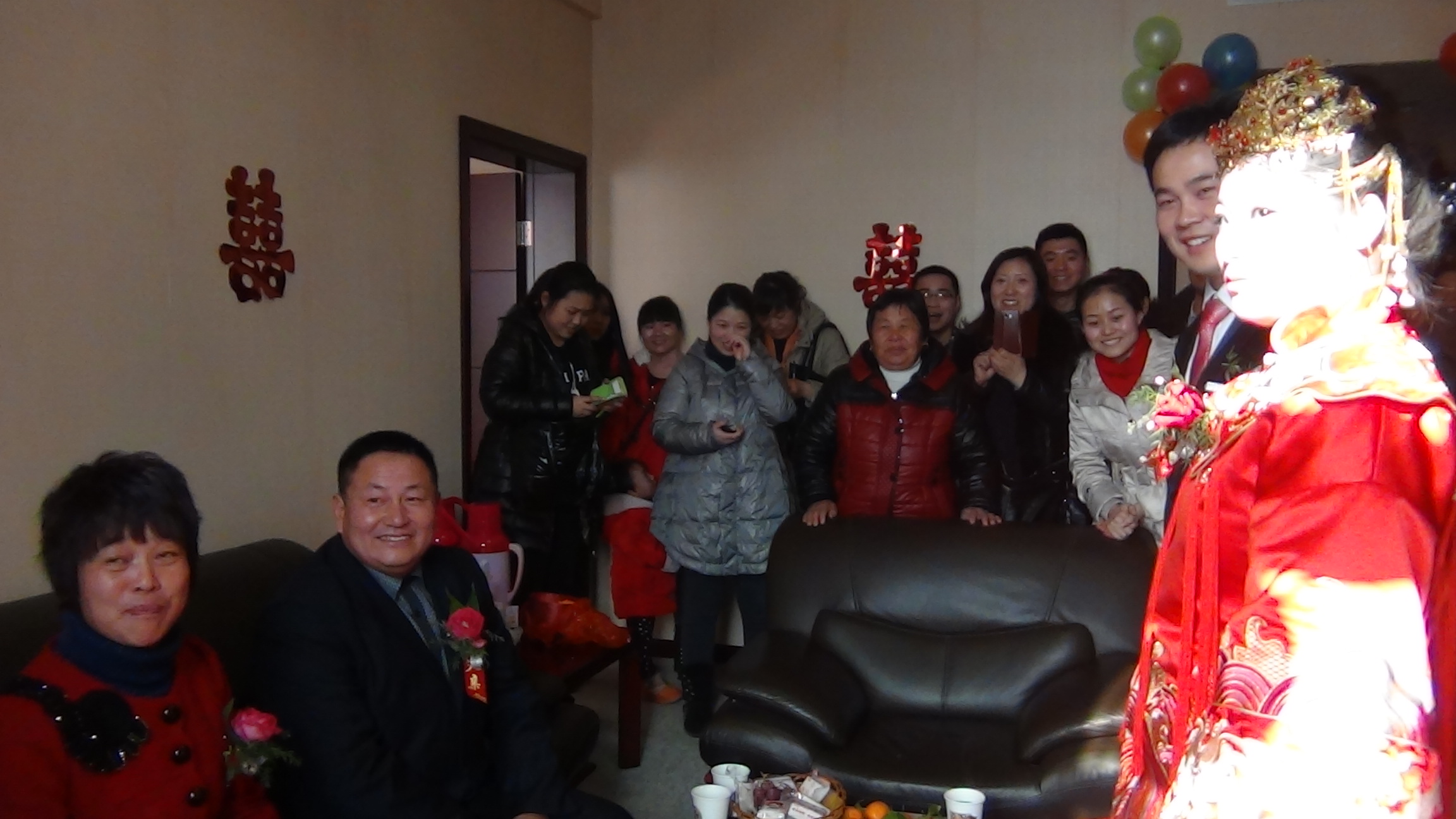 祝福一对新人结为幸福侣伴